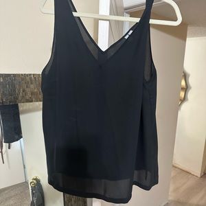 US ASOS SHEER BLACK TOP